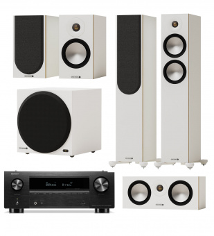 Monitor Audio Bronze 300 white set 5.1+Denon