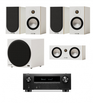 Monitor Audio Bronze 50 white set 5.1+Denon