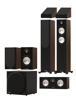 Monitor Audio Bronze 300 set 7.1 walnut